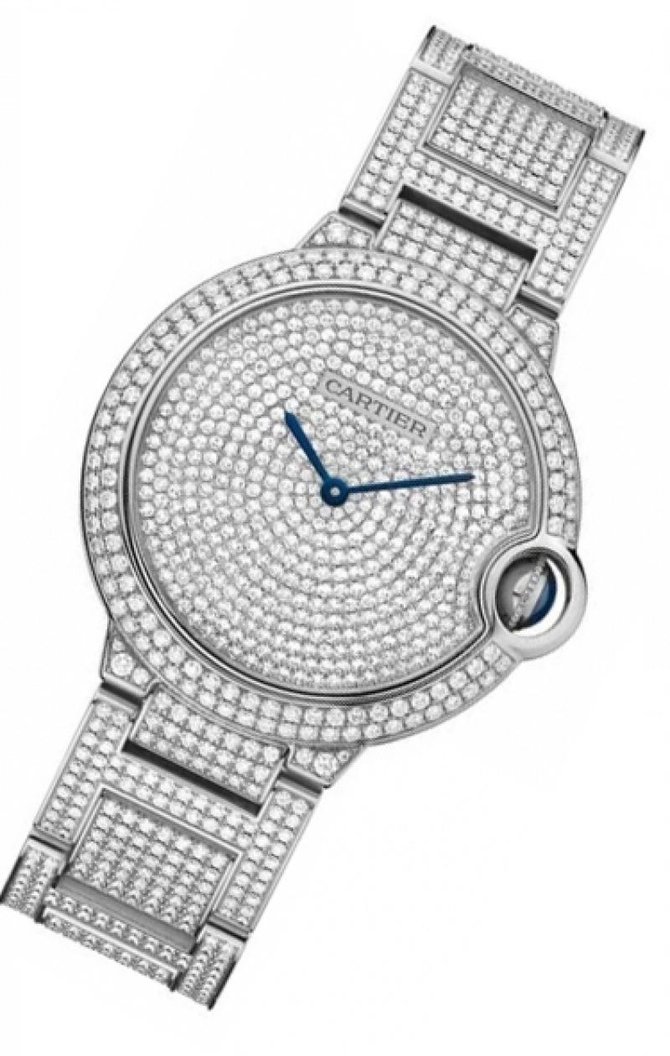 CARTIER Ballon Bleu 36mm White Gold & Diamond Ladys Watch, HPI00581