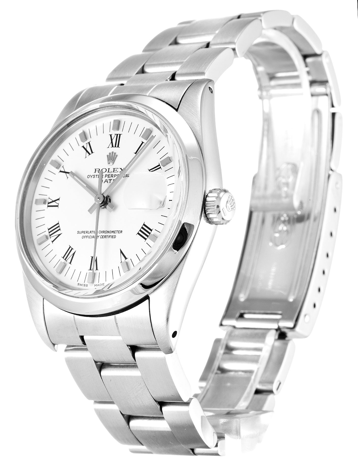 ROLEX Oyster Perpetual Date 34mm White 15000