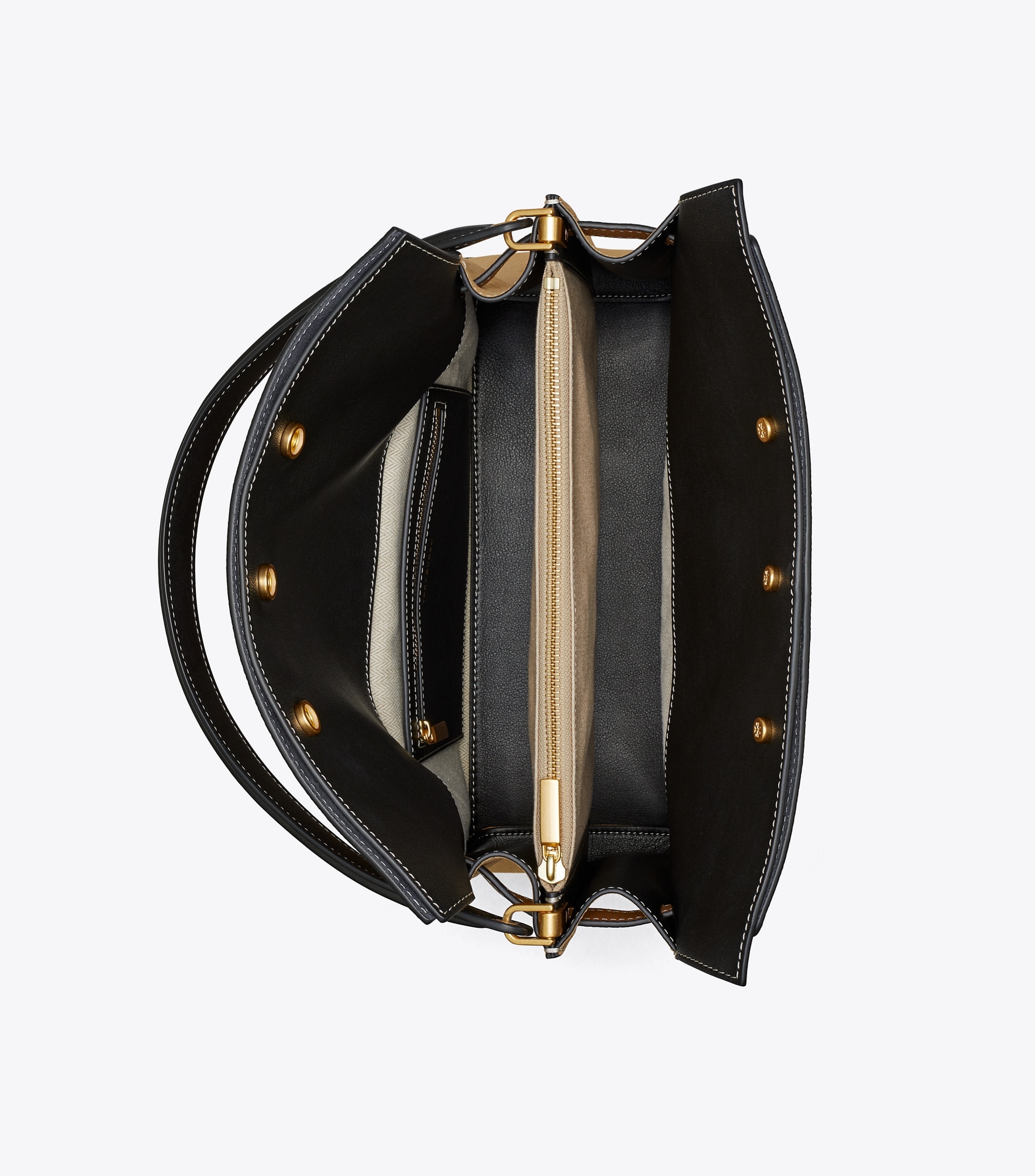 LEE RADZIWILL PEBBLED DOUBLE BAG