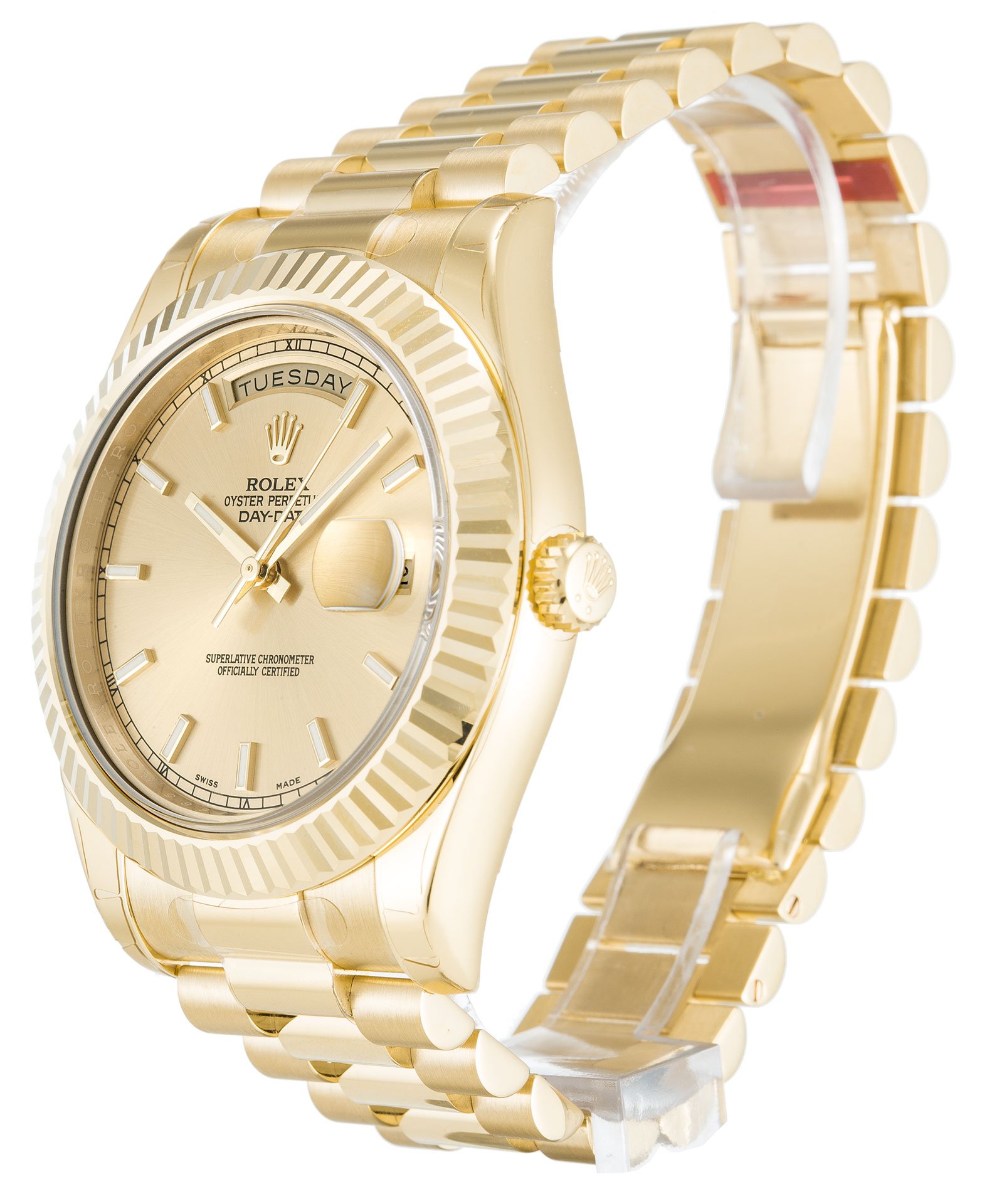 ROLEX Day-Date II Champagne Dial 218238