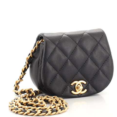 Chanel Coco Mail Clutch with Chain Quilted Calfskin Mini