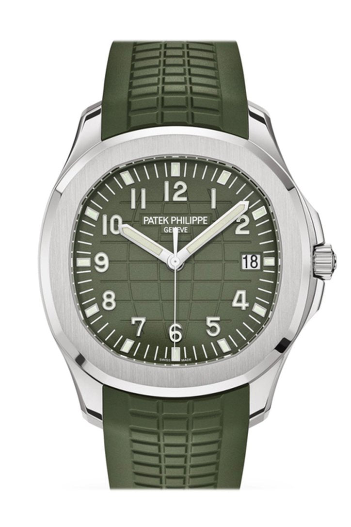 PATEK PHILIPPE Aquanaut Khaki Green Dial Watch 5168G-010