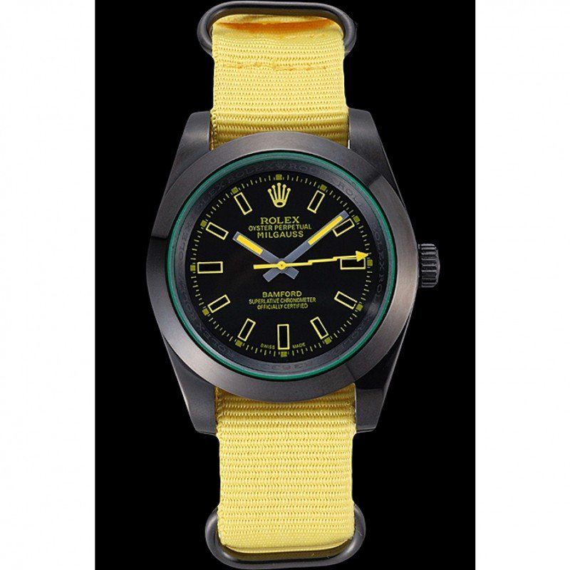 ROLEX Milgauss Bamford Yellow Nylon Strap 621999