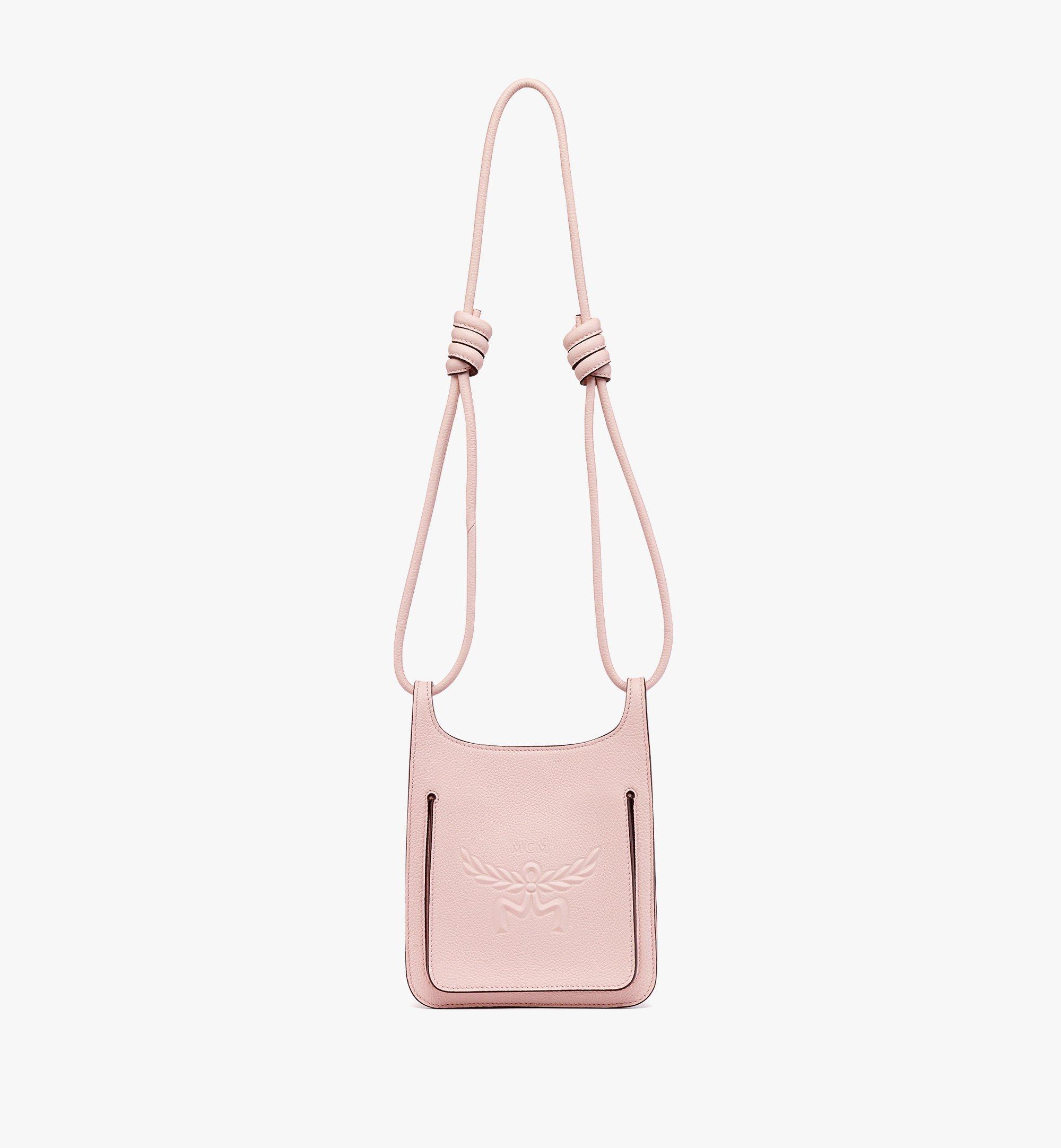 HIMMEL HOBO IN EMBOSSED LOGO LEATHER