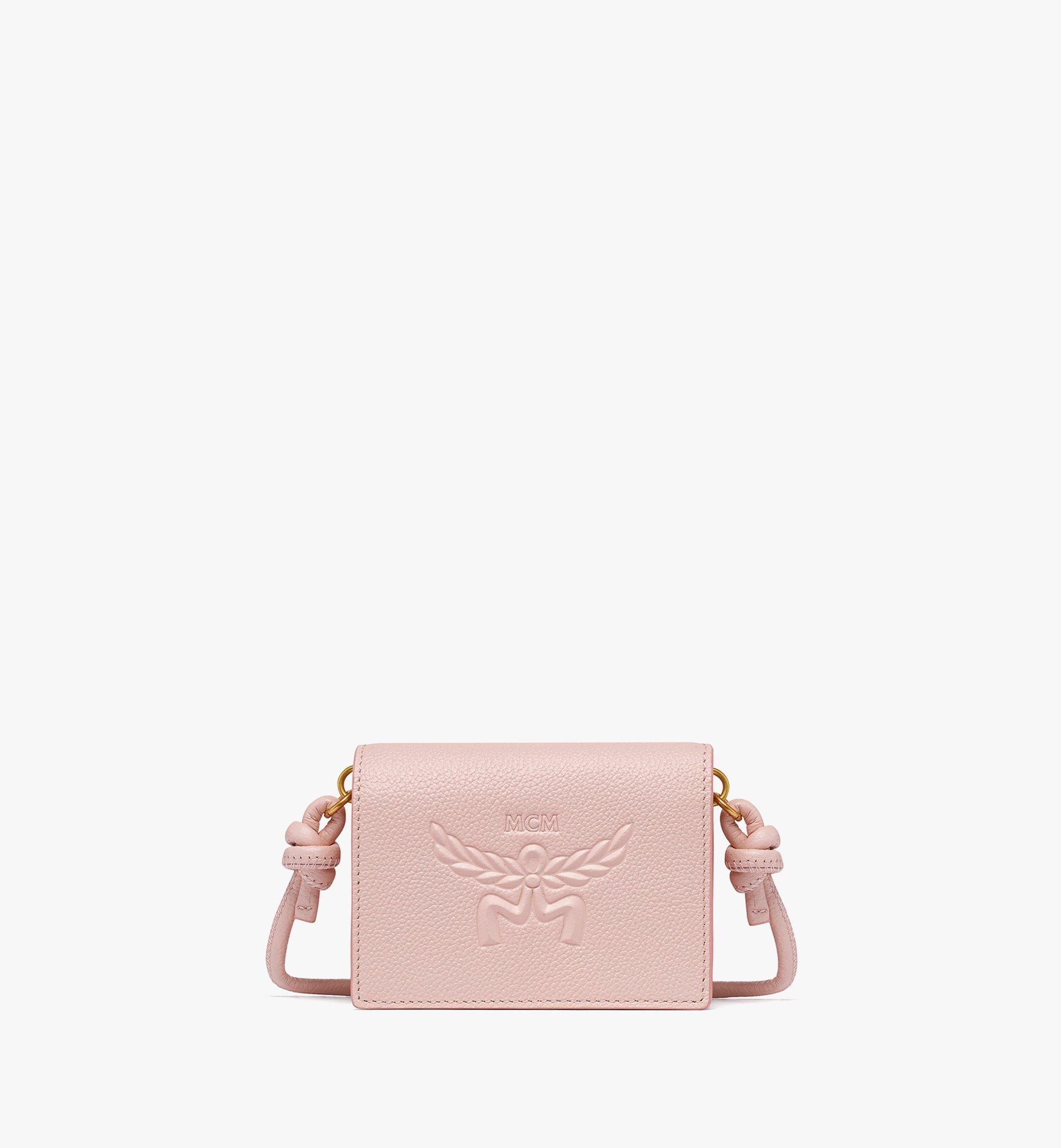 HIMMEL CROSSBODY WALLET IN EMBOSSED LOGO LEATHER