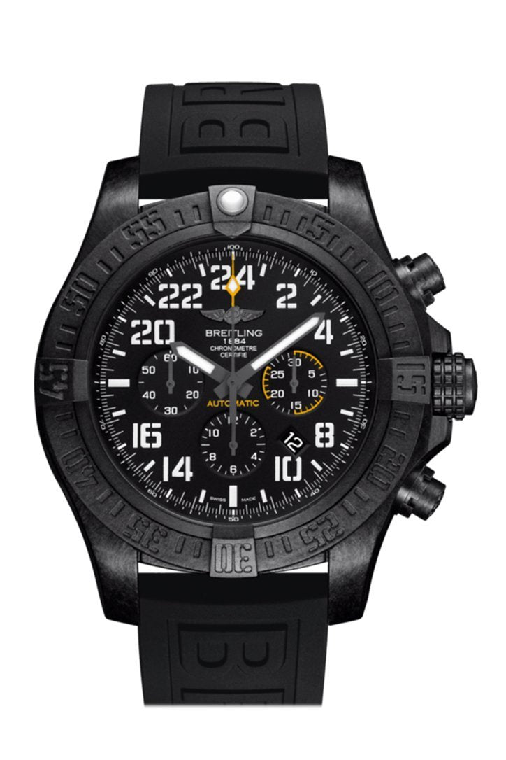 BREITLING Avenger hurricane Black Rubber Men's Watch XB1210E4-BE89