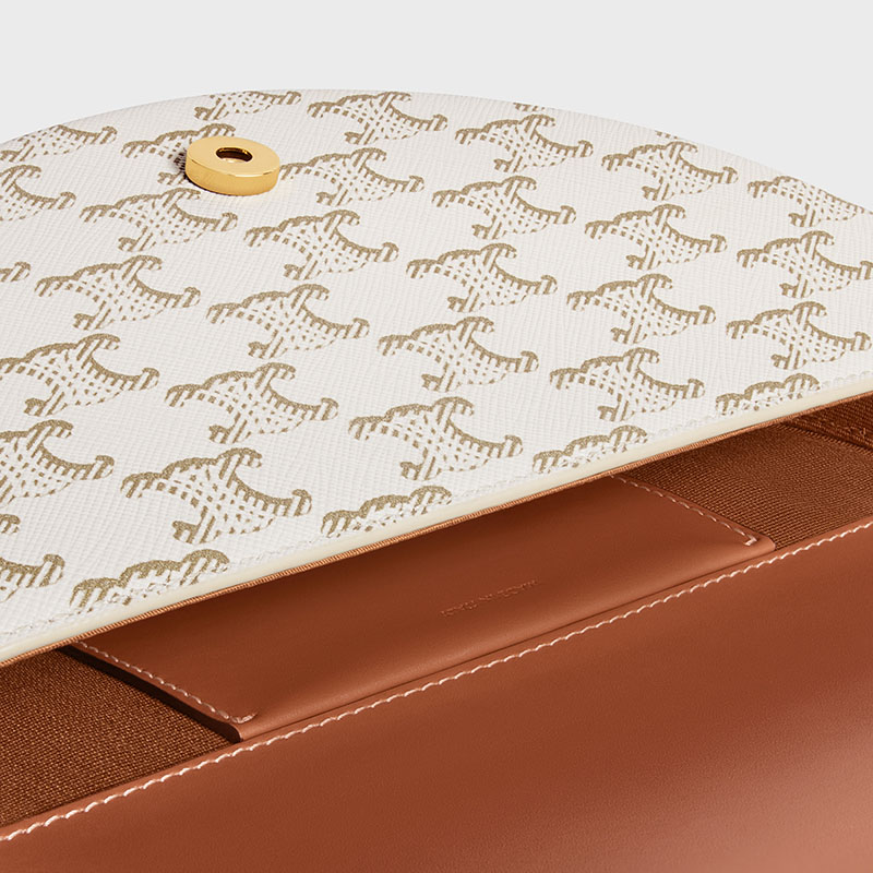 BESACE CUIR TRIOMPHE IN TRIOMPHE CANVAS AND CALFSKIN