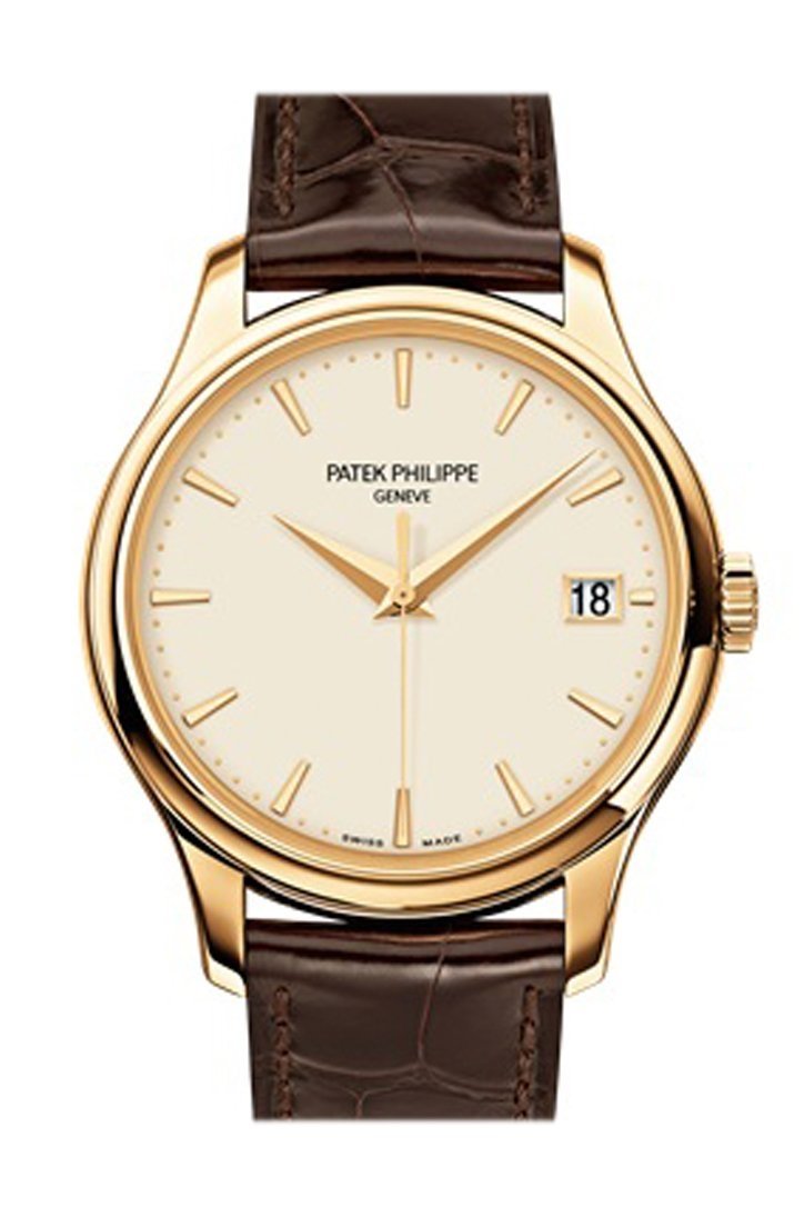 PATEK PHILIPPE Calatrava Ivory Dial 18kt Yellow Gold 39mm Men's Watch 5227J-001