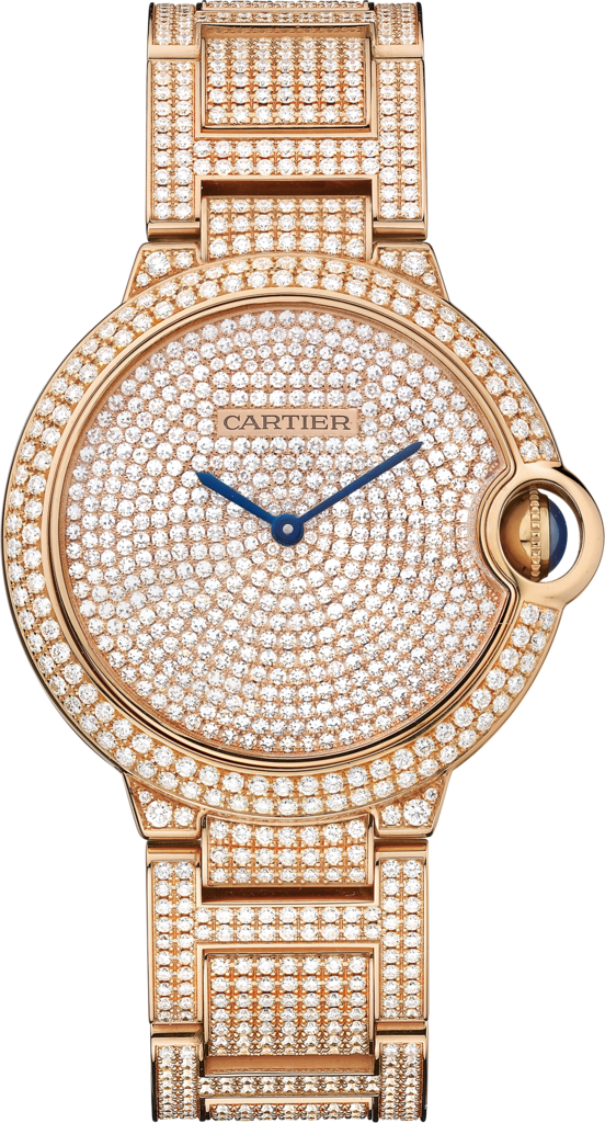 CARTIER Ballon Bleu 18K Rose Gold & Diamonds Ladys Watch, HPI00489