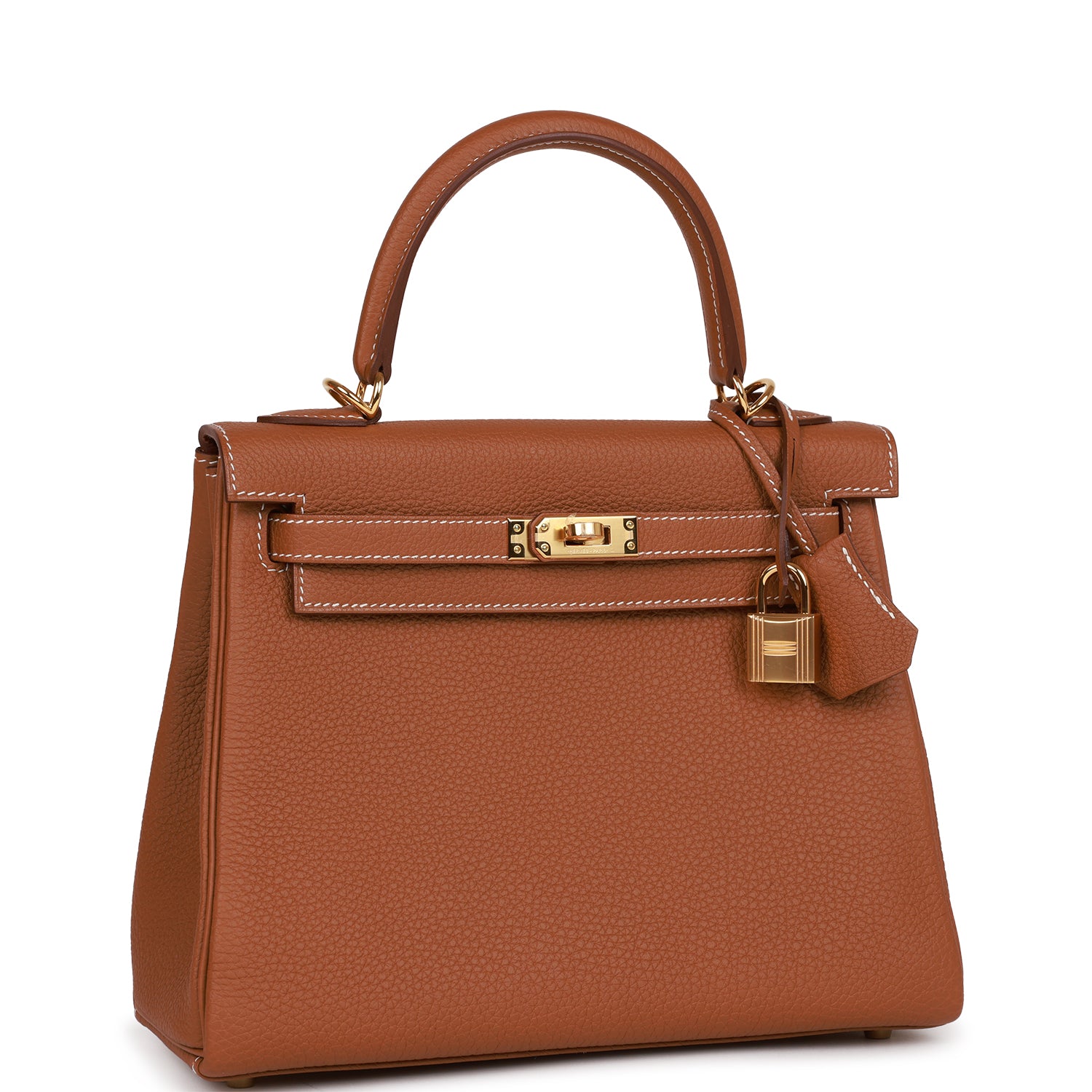 Hermès Kelly Retourne 25 Gold Togo Gold Hardware