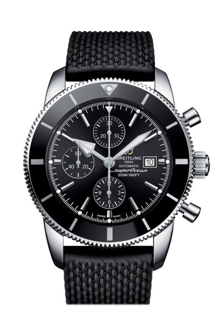 BREITLING Superocean Heritage II chrono Black Rubber Deployment A1331212
