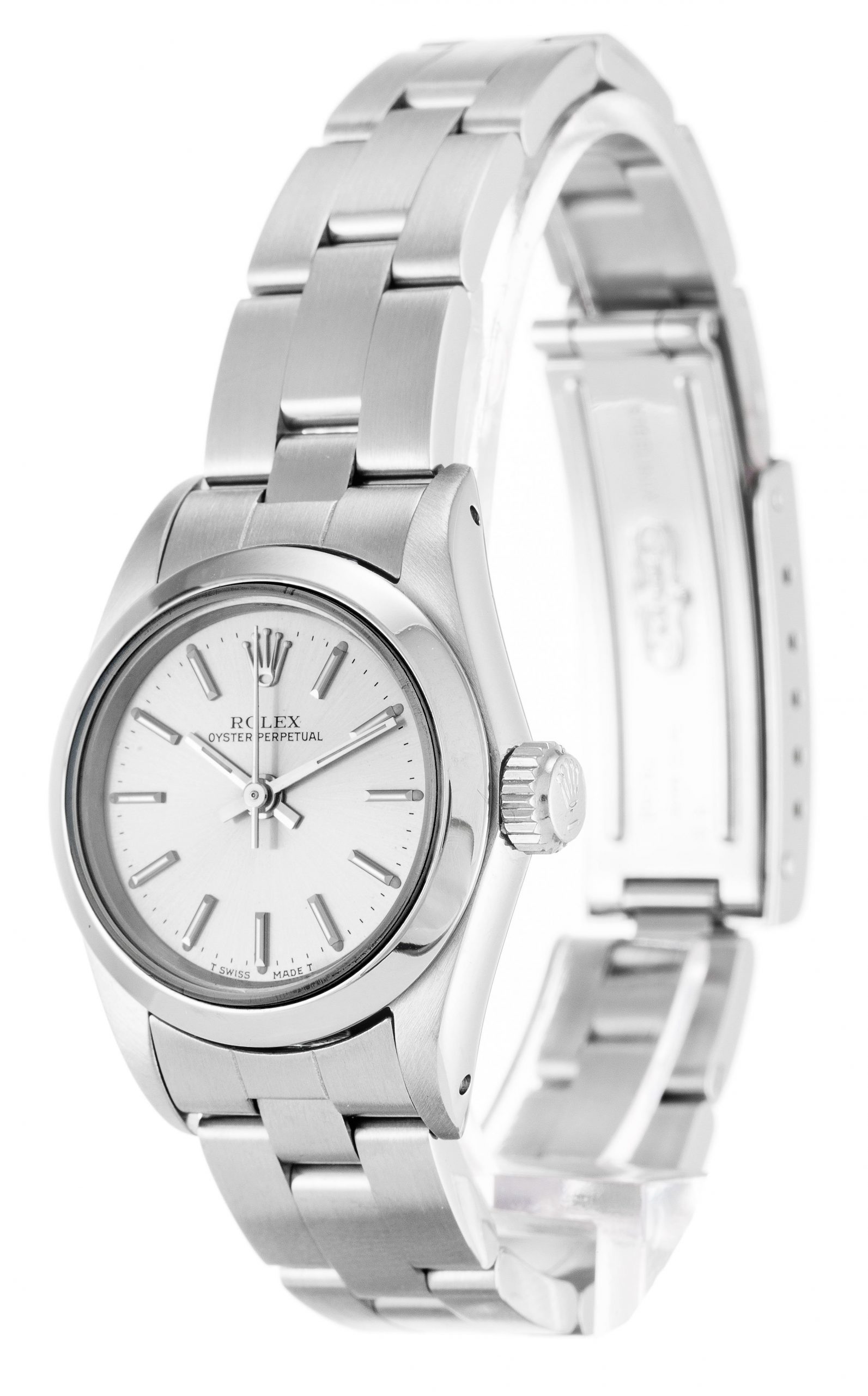 ROLEX Lady Oyster Perpetual 26mm Silver 67180
