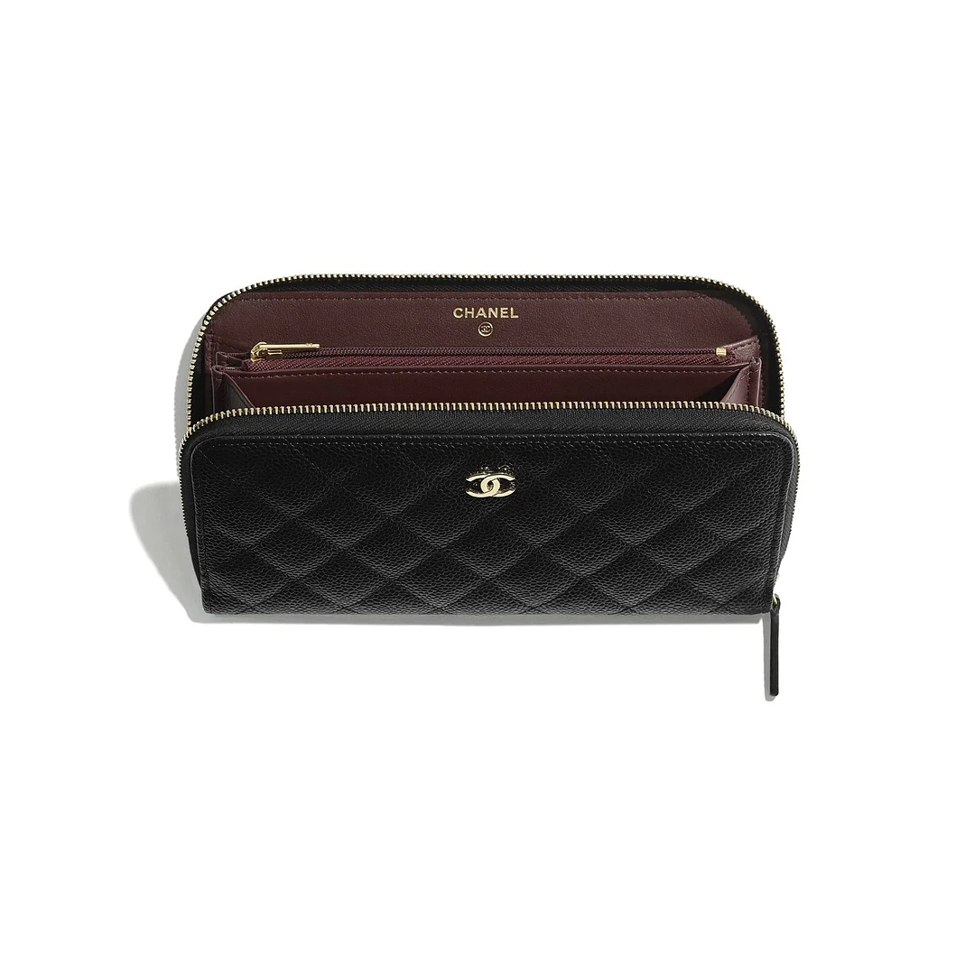 Popular Chanel Classic Long Zip Wallet