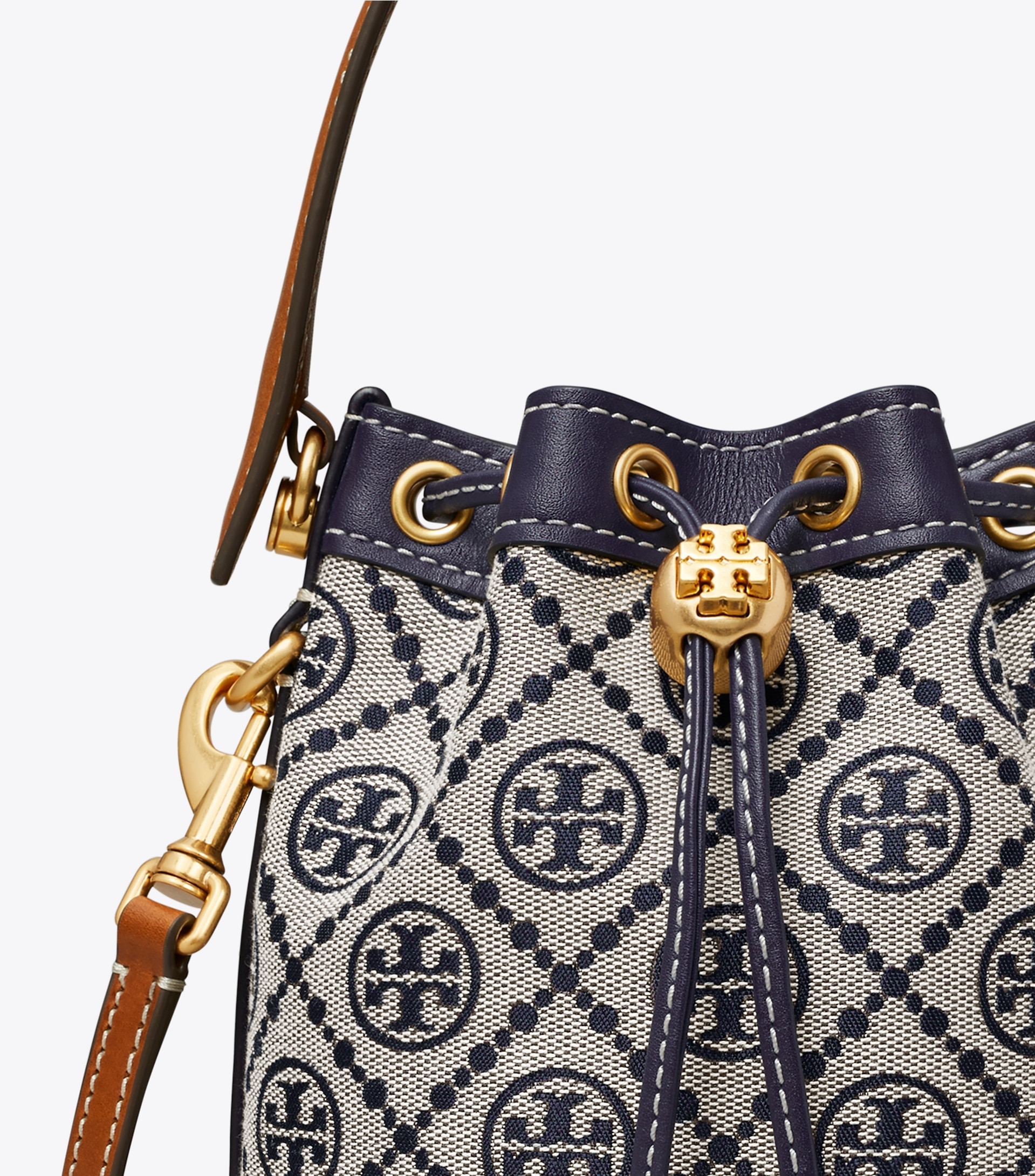MINI T MONOGRAM BUCKET BAG