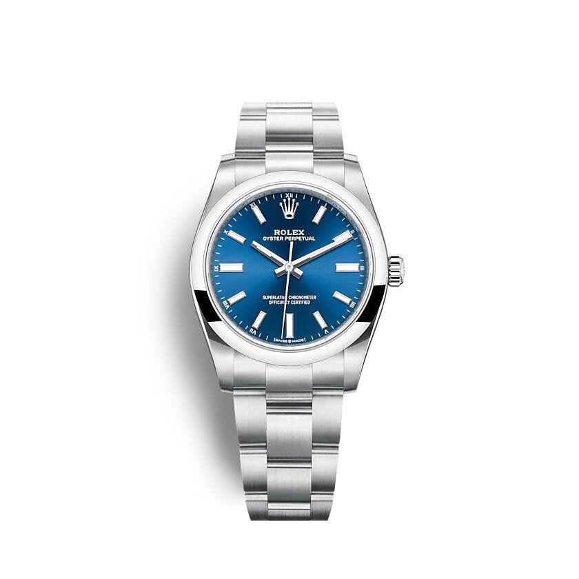 ROLEX Oyster Perpetual 34mm Blue