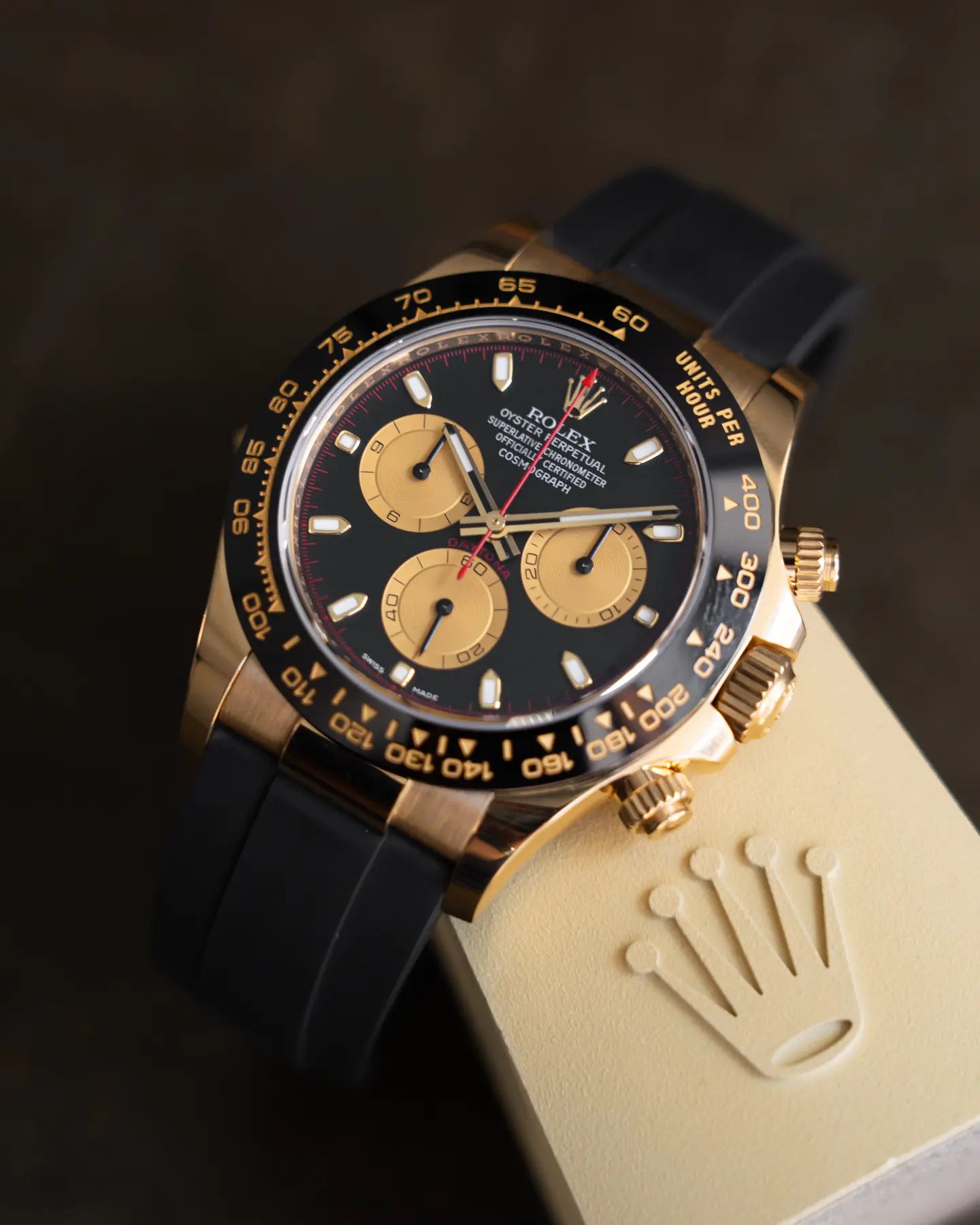 ROLEX Cosmograph Daytona M116518LN-0047 Black/Rubber 40mm