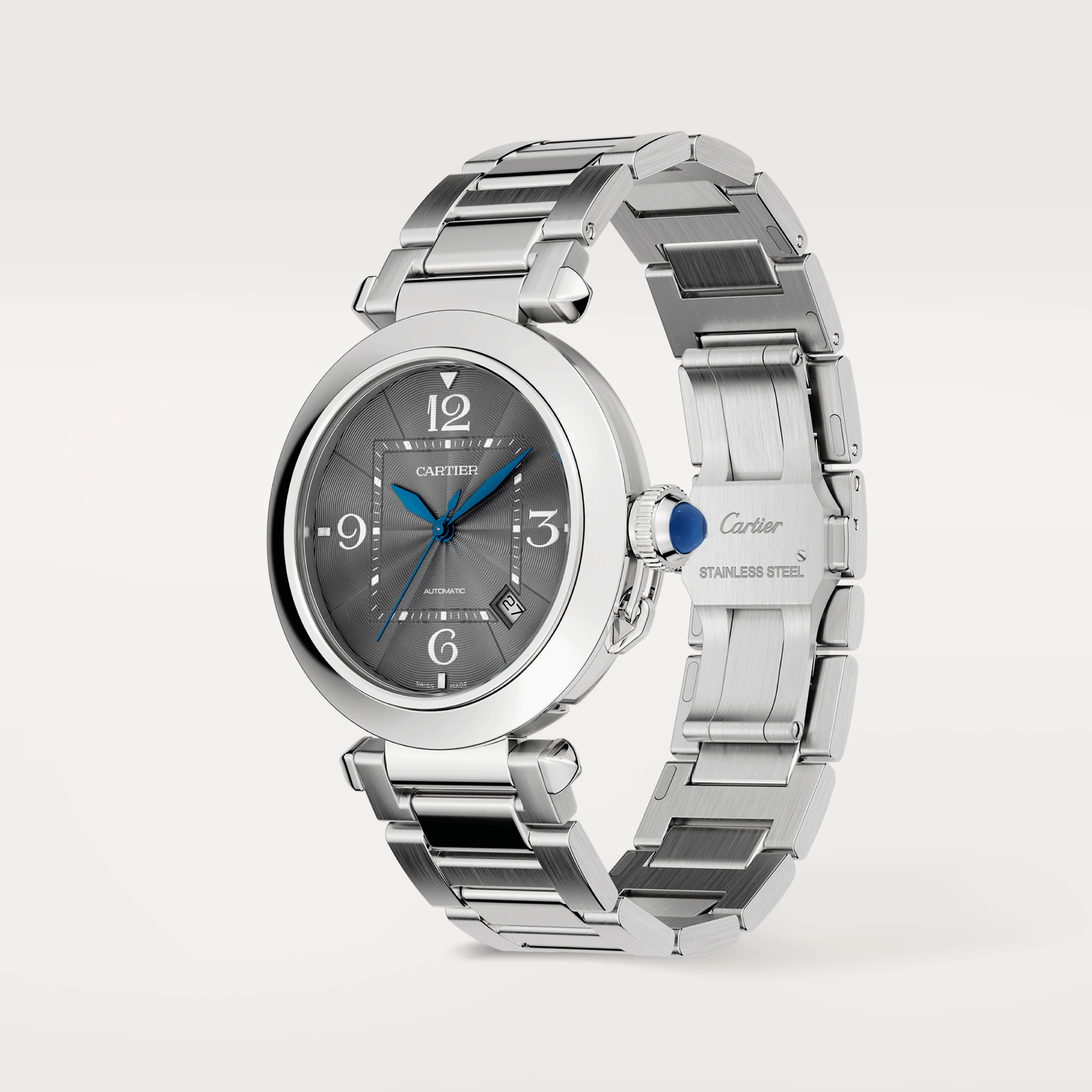 CARTIER Pasha 41 mm Stainless steel Mens Watch, WSPA0026