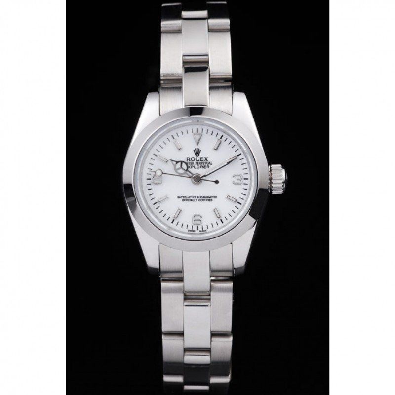 ROLEX Explorer Polished Stainless Steel White Dial 98088