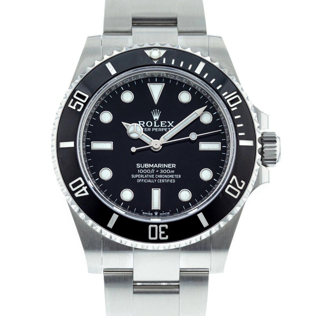 Swiss ROLEX Submariner 124060 Black