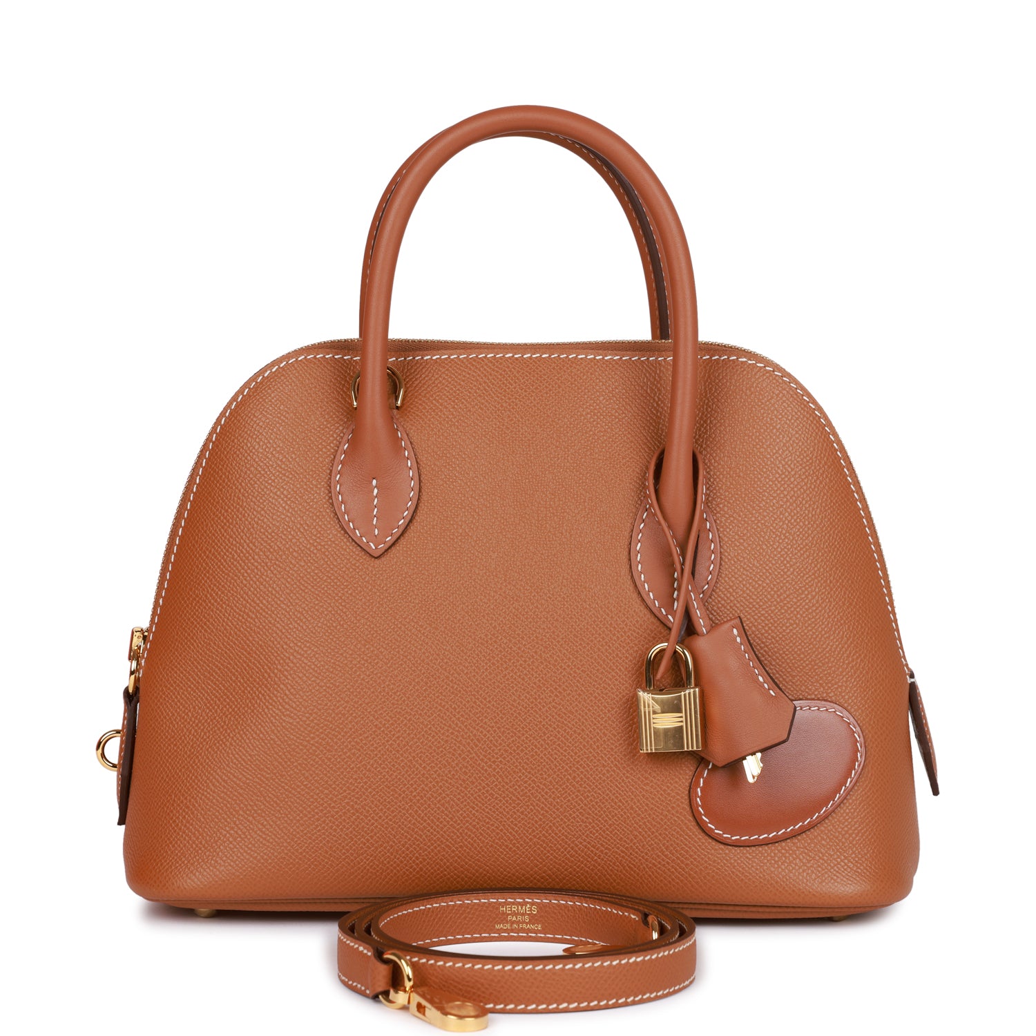 Hermès 1923 Bolide 25 en Desordre Gold Epsom Gold Hardware