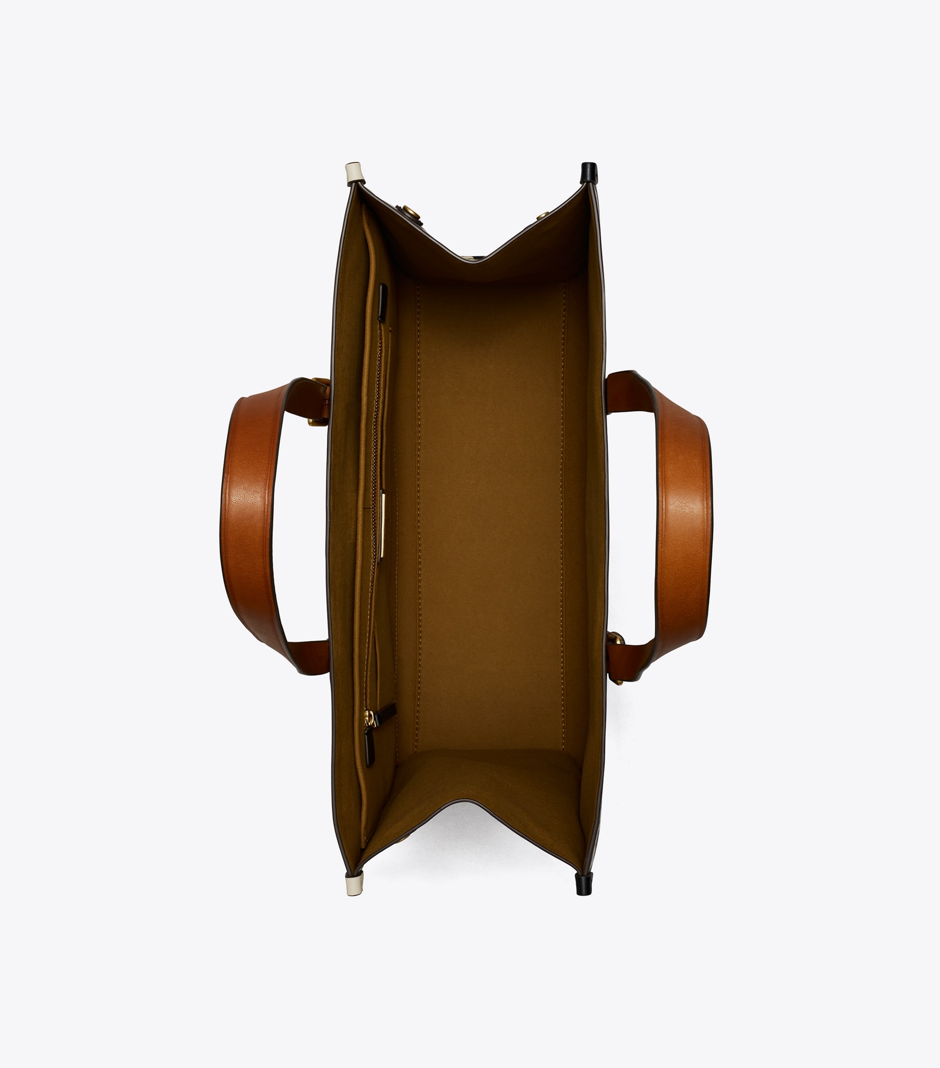 T MONOGRAM CONTRAST EMBOSSED TOTE