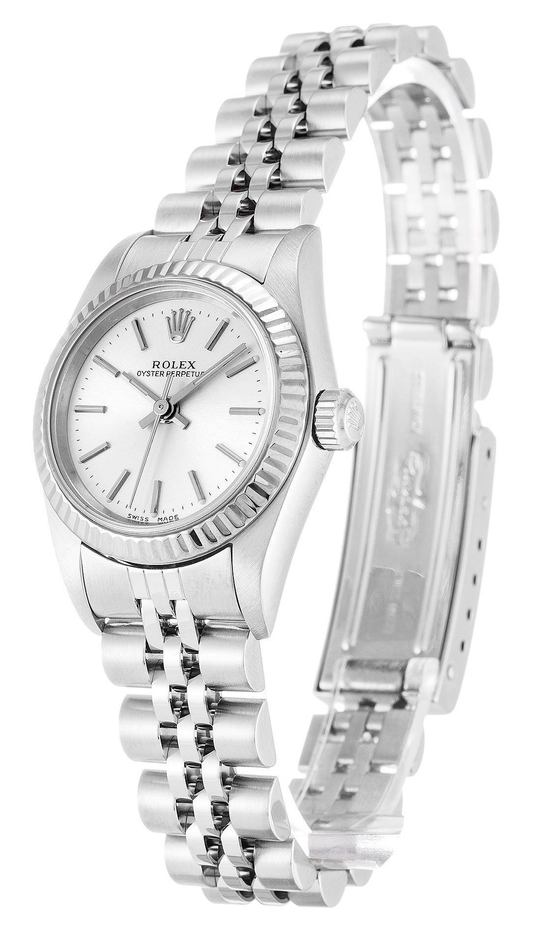 ROLEX Lady Oyster Perpetual 26mm Silver 76094