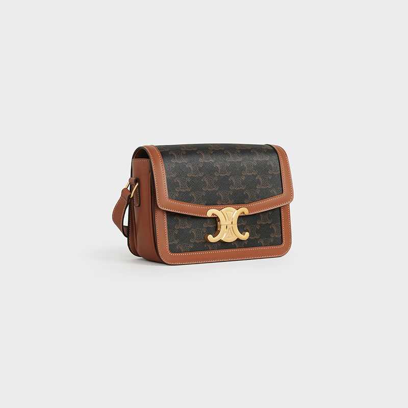 TEEN TRIOMPHE BAG IN TRIOMPHE CANVAS AND CALFSKIN