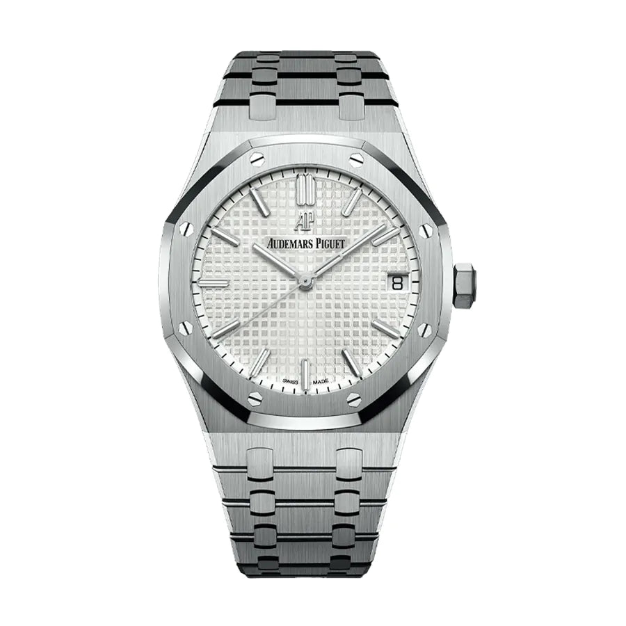 AUDEMARS PIGUET Royal Oak Self-winding Stainless Steel 41mm Silver Dial