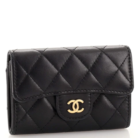Chanel Classic Flap Card Case Quilted Lambskin