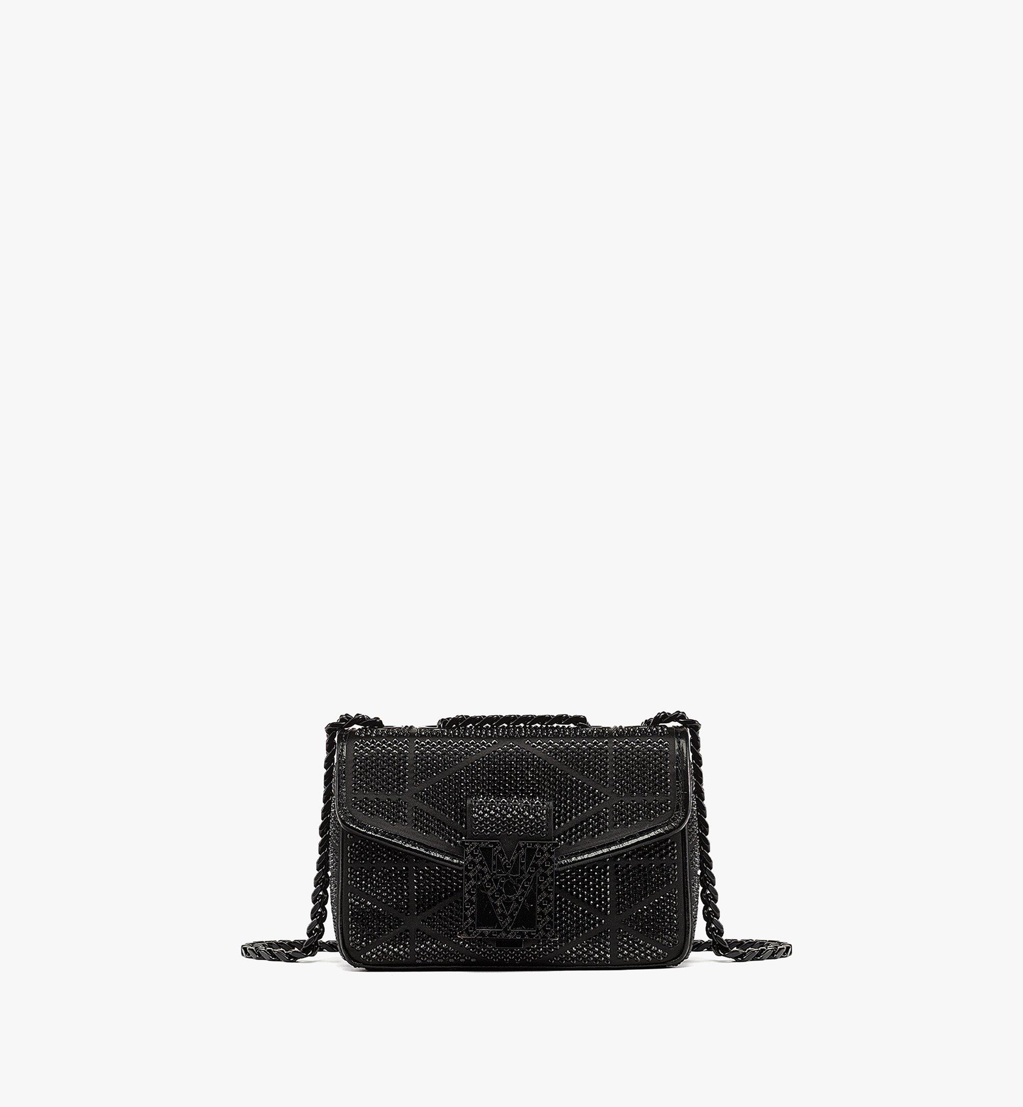 TRAVIA QUILTED SHOULDER BAG IN CRYSTAL SATIN NYLON