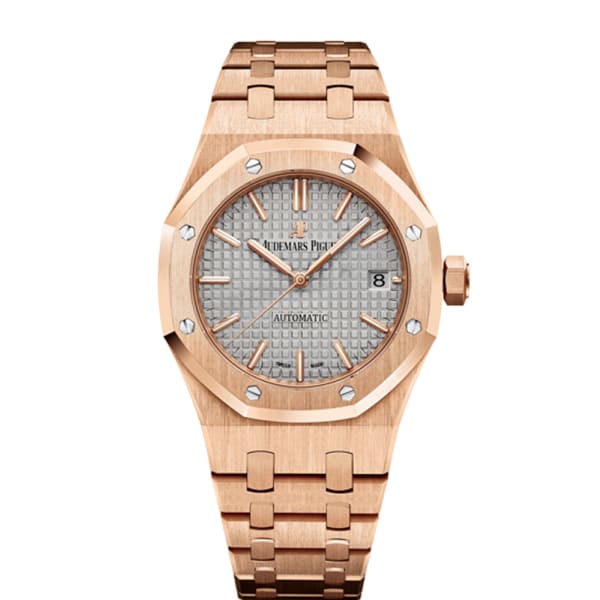 AUDEMARS PIGUET Royal Oak Selfwinding Grey dial, 37mm, 18k Rose gold, 15450OR.OO.1256OR.01