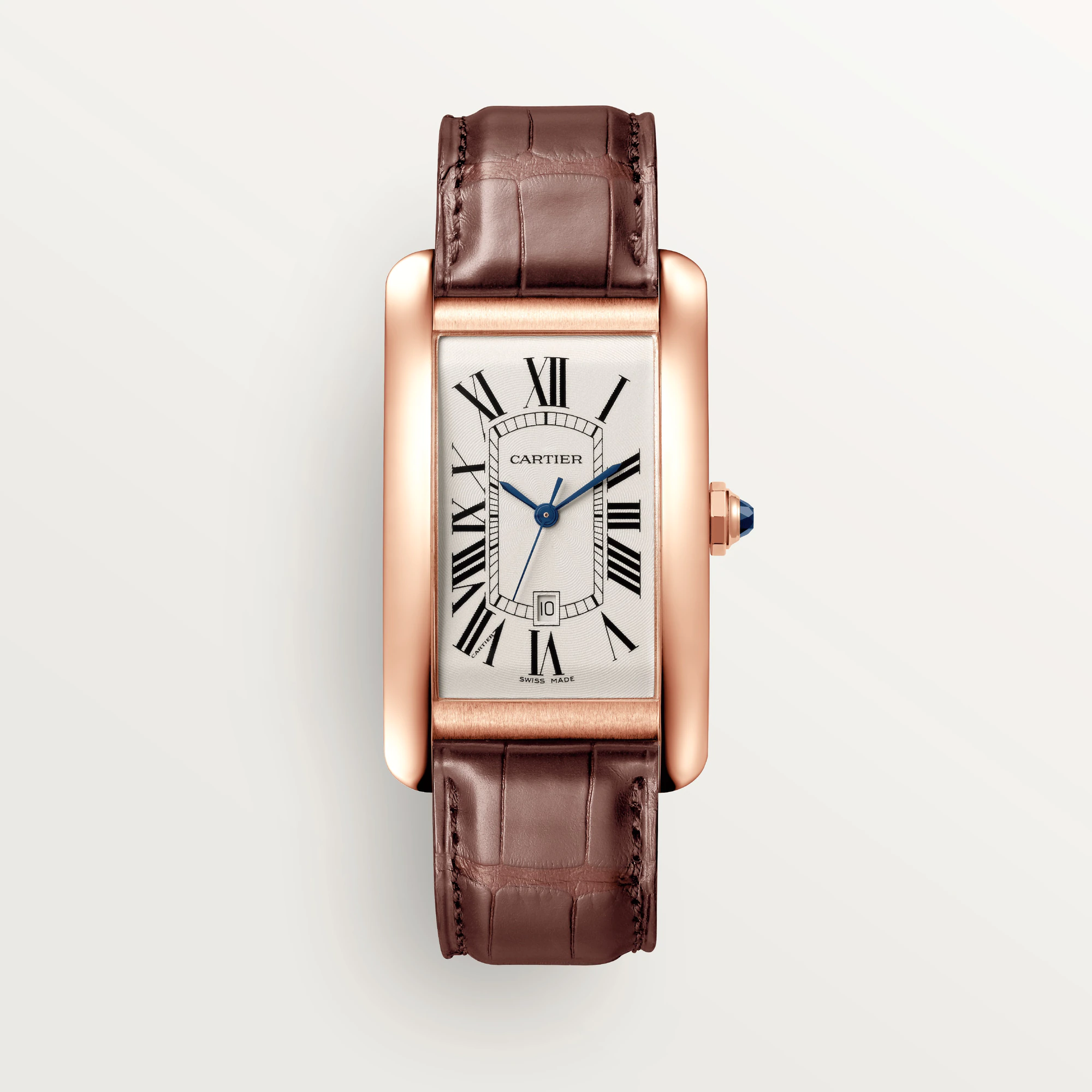 CARTIER Tank Rose Gold Mens  Watch, WGTA0047