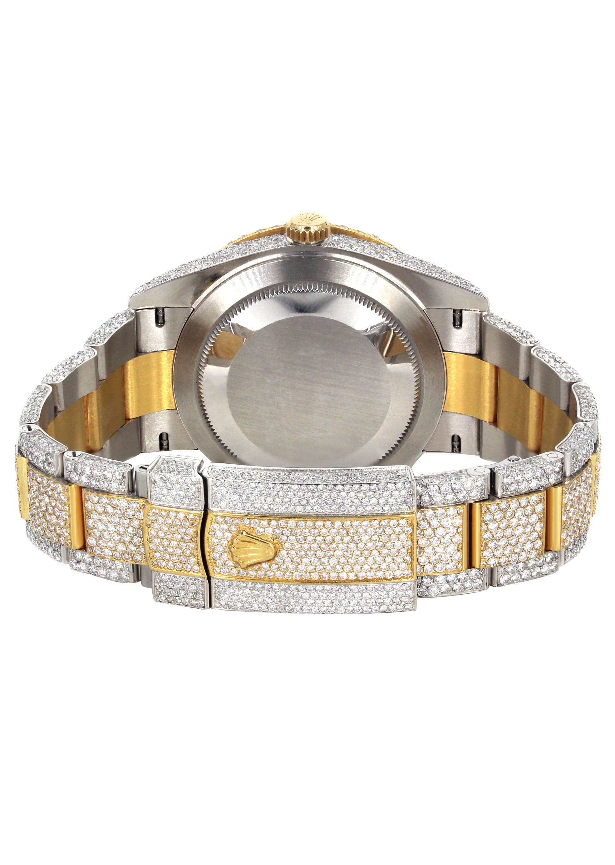 Diamond Iced Out ROLEX Datejust 41 | 25 Carats Of Diamonds | Custom Full Diamond Arabic Dial