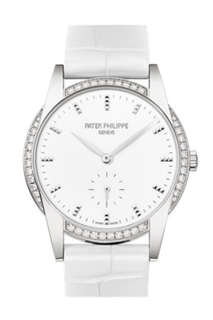 PATEK PHILIPPE Calatrava Gold White Dial 33mm Ladies Watch 7122/200G