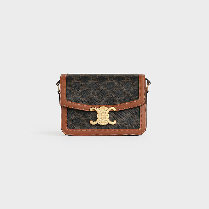 TEEN TRIOMPHE BAG IN TRIOMPHE CANVAS AND CALFSKIN