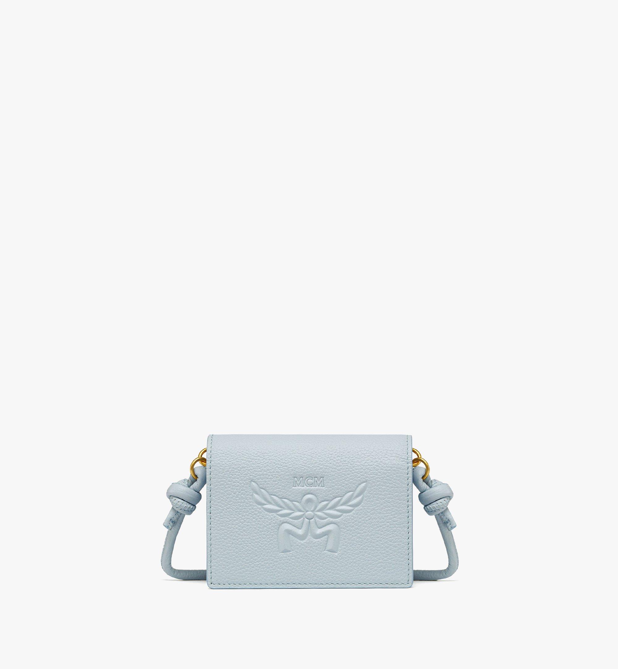 HIMMEL CROSSBODY WALLET IN EMBOSSED LOGO LEATHER