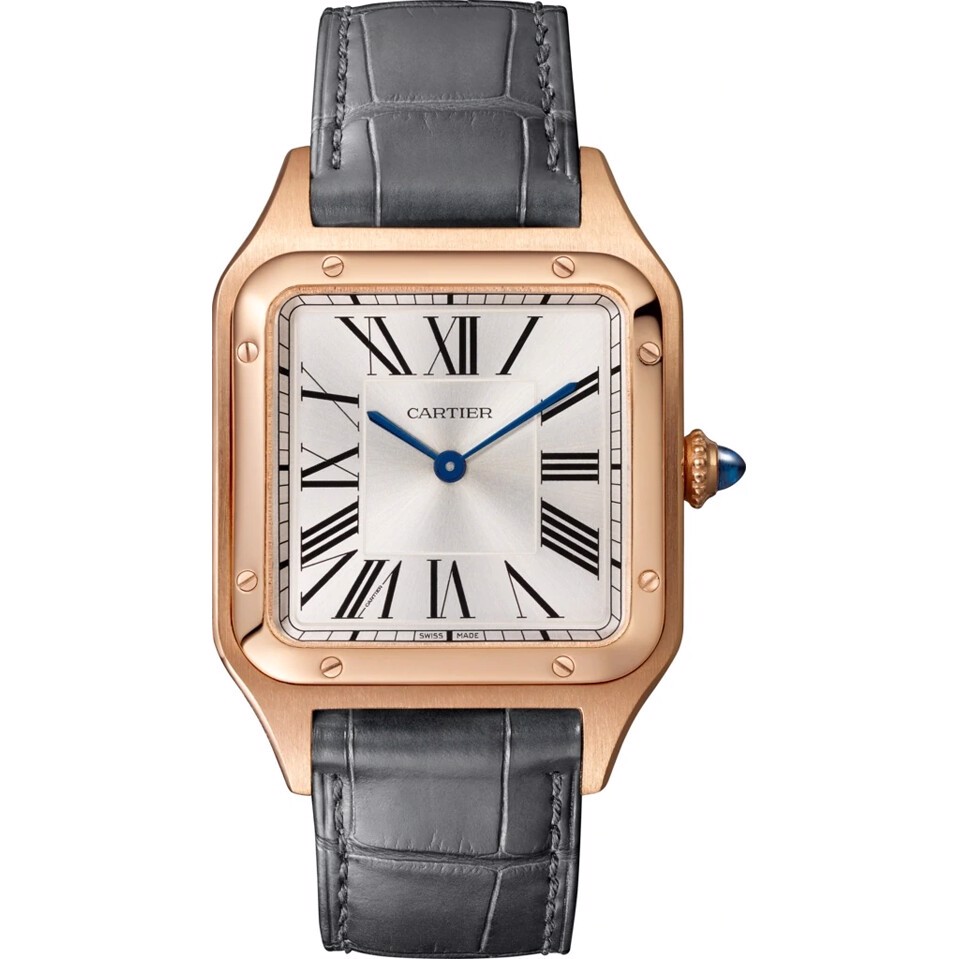 CARTIER Santos 18K Rose Gold Unisex  Watch, WGSA0021