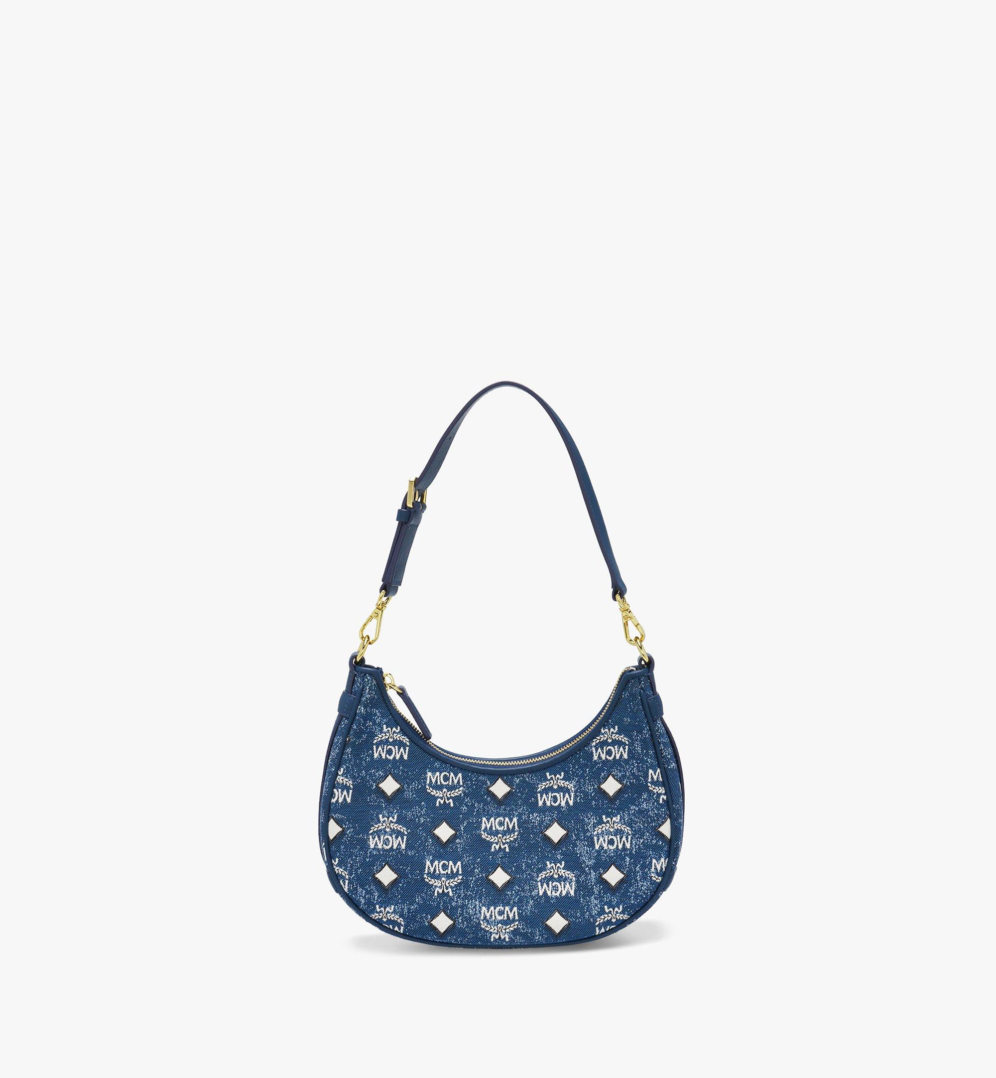 AREN HOBO BAG IN VINTAGE DENIM JACQUARD