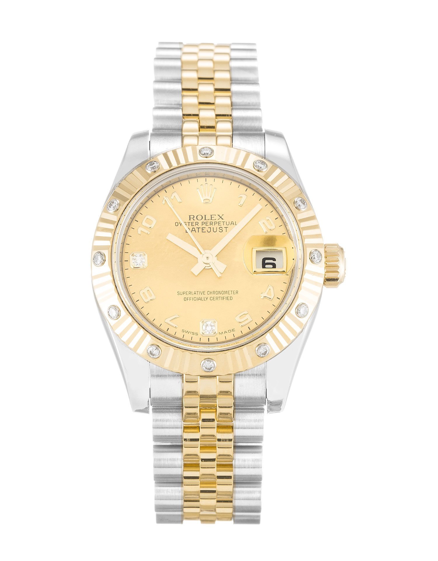 ROLEX Datejust Lady Pearl-Champagne Diamond Dial 179313