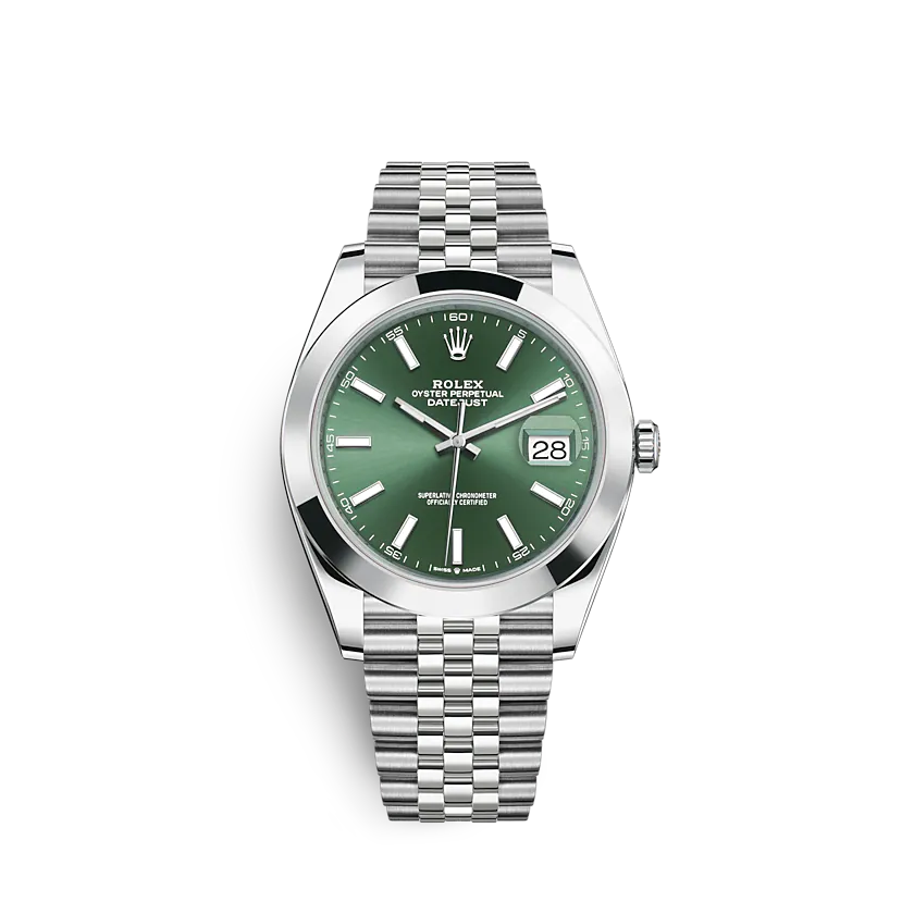 ROLEX Datejust 126300 41mm Mint green (Jubilee)