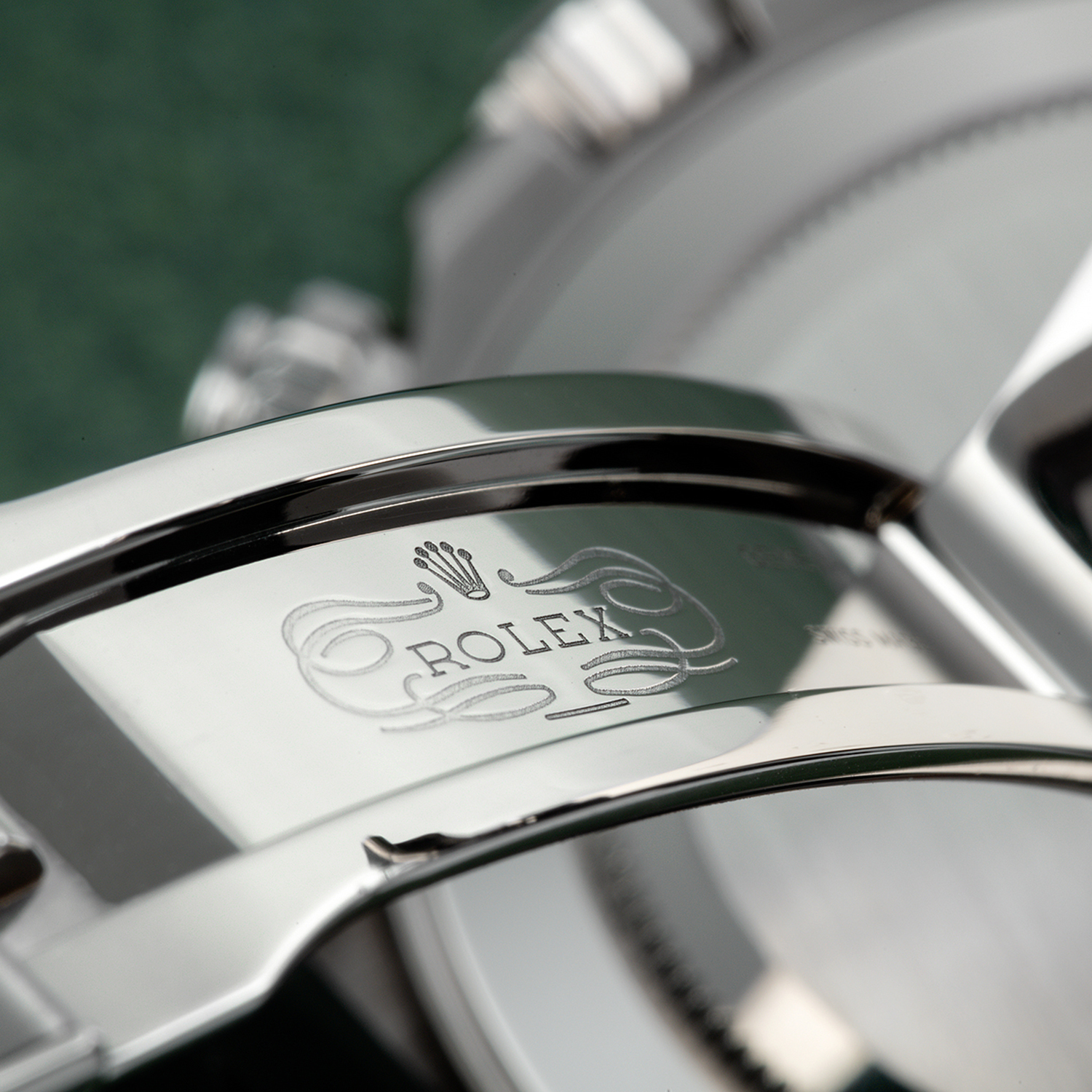 ROLEX Daytona White Gold Steel Dial Oysterflex Strap 116519ln-0027