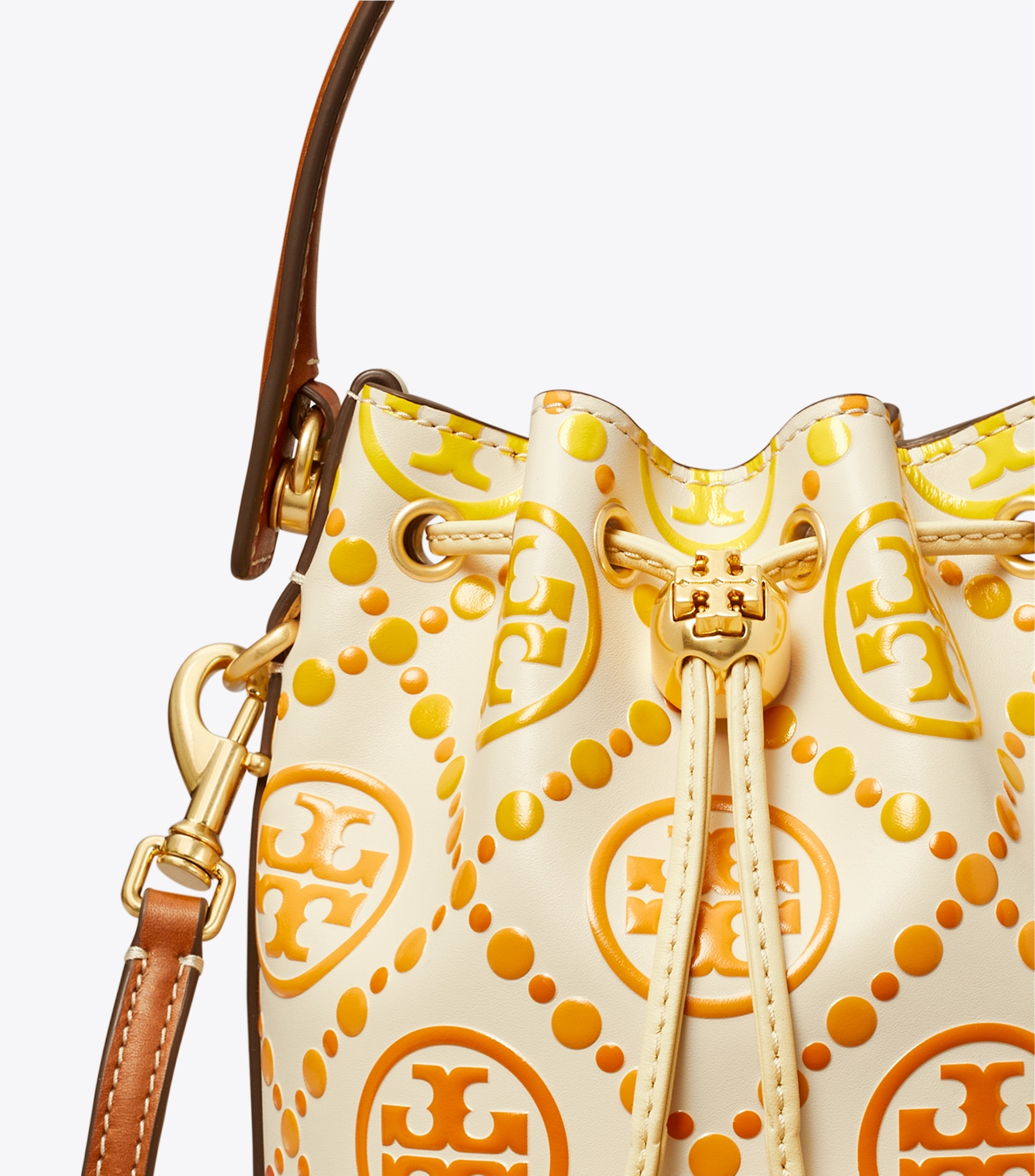 T MONOGRAM DEGRADé MINI BUCKET BAG