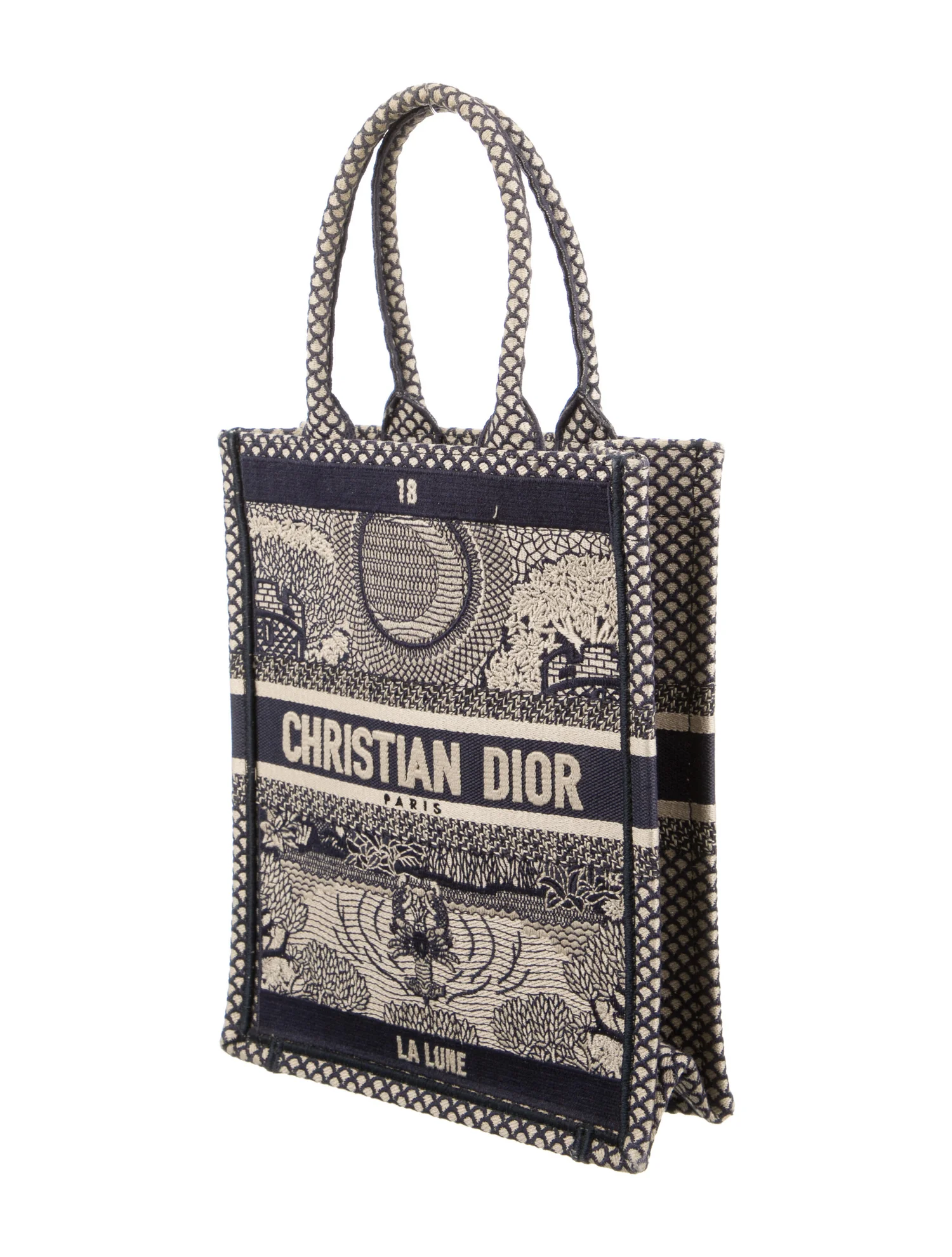 CHRISTIAN DIOR La Lune Tarot Vertical Book Tote