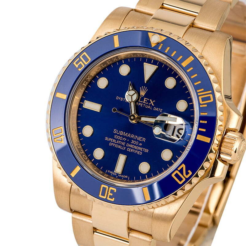 Swiss ROLEX Submariner Date 126618LB Blue