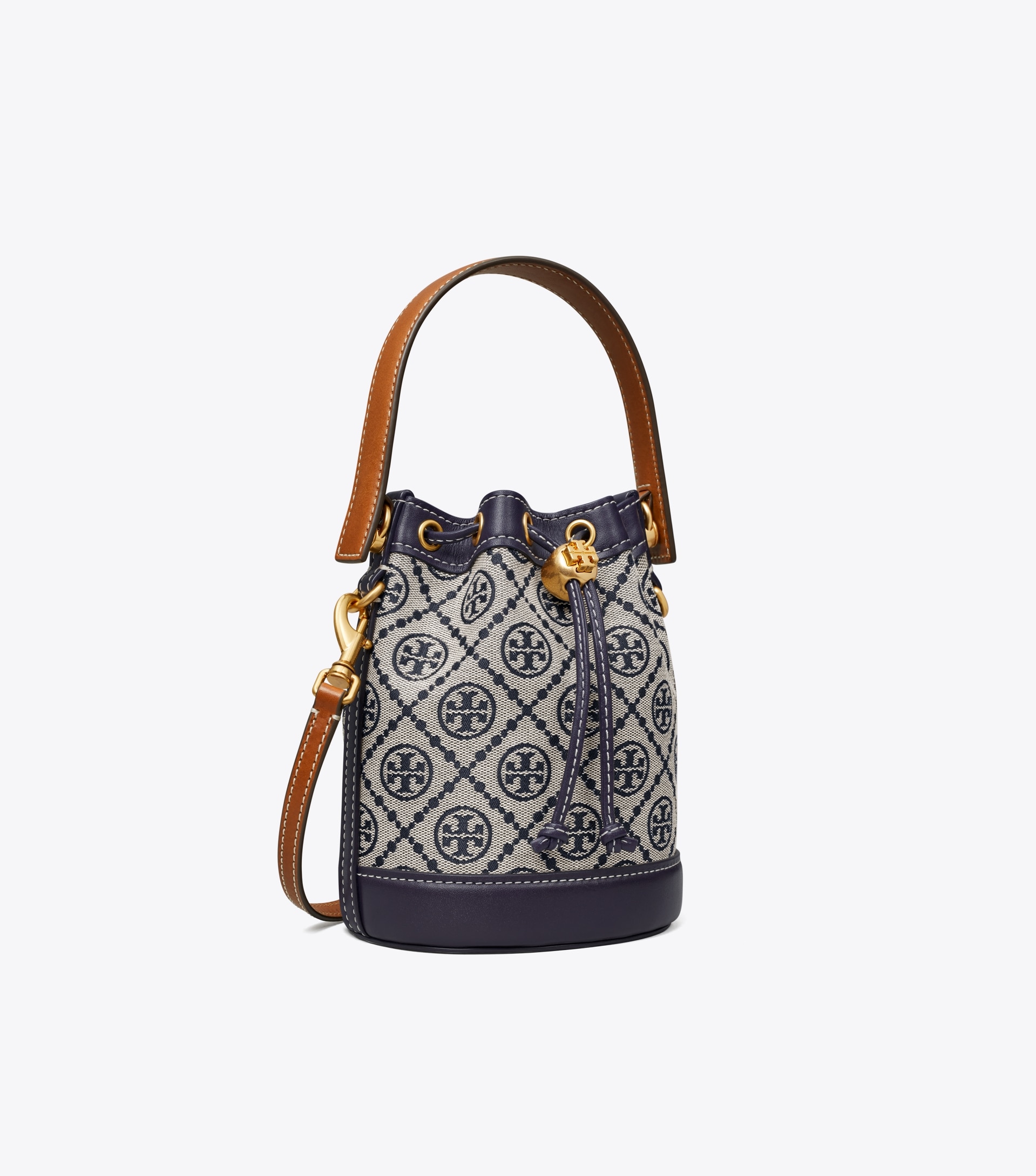 MINI T MONOGRAM BUCKET BAG