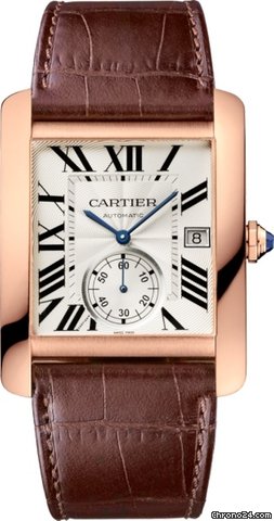CARTIER Tank MC 18K Pink Gold Mens Watch, W5330001