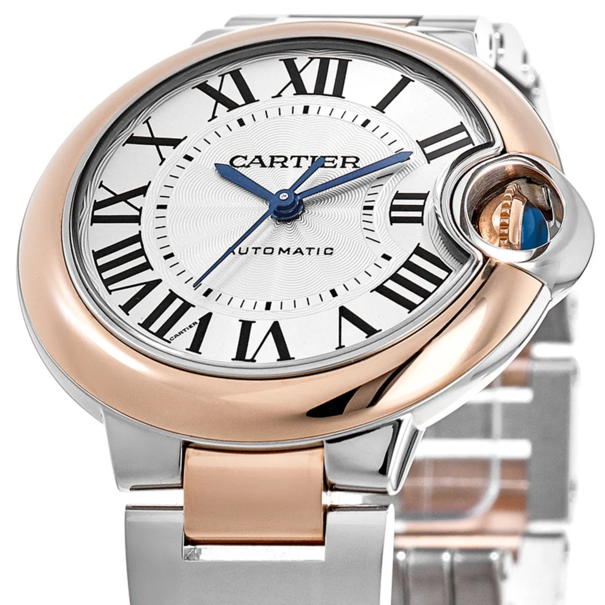 CARTIER Ballon Bleu 36mm Stainless steel & Rose Gold  Unisex Watch, W2BB0033