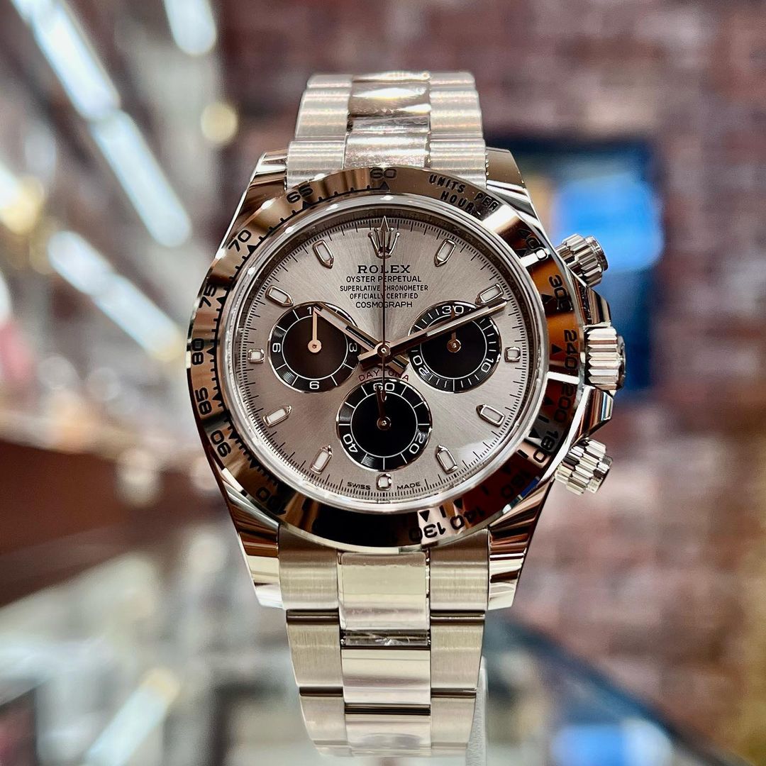 ROLEX White Gold Daytona 116509 Steel and Black