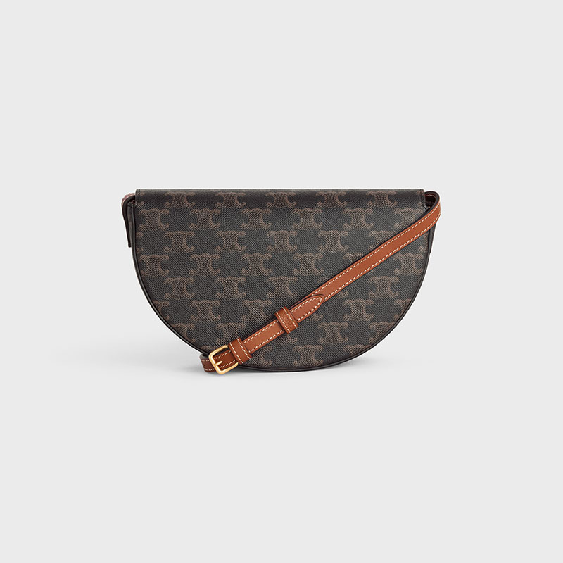 BESACE CUIR TRIOMPHE IN TRIOMPHE CANVAS AND CALFSKIN