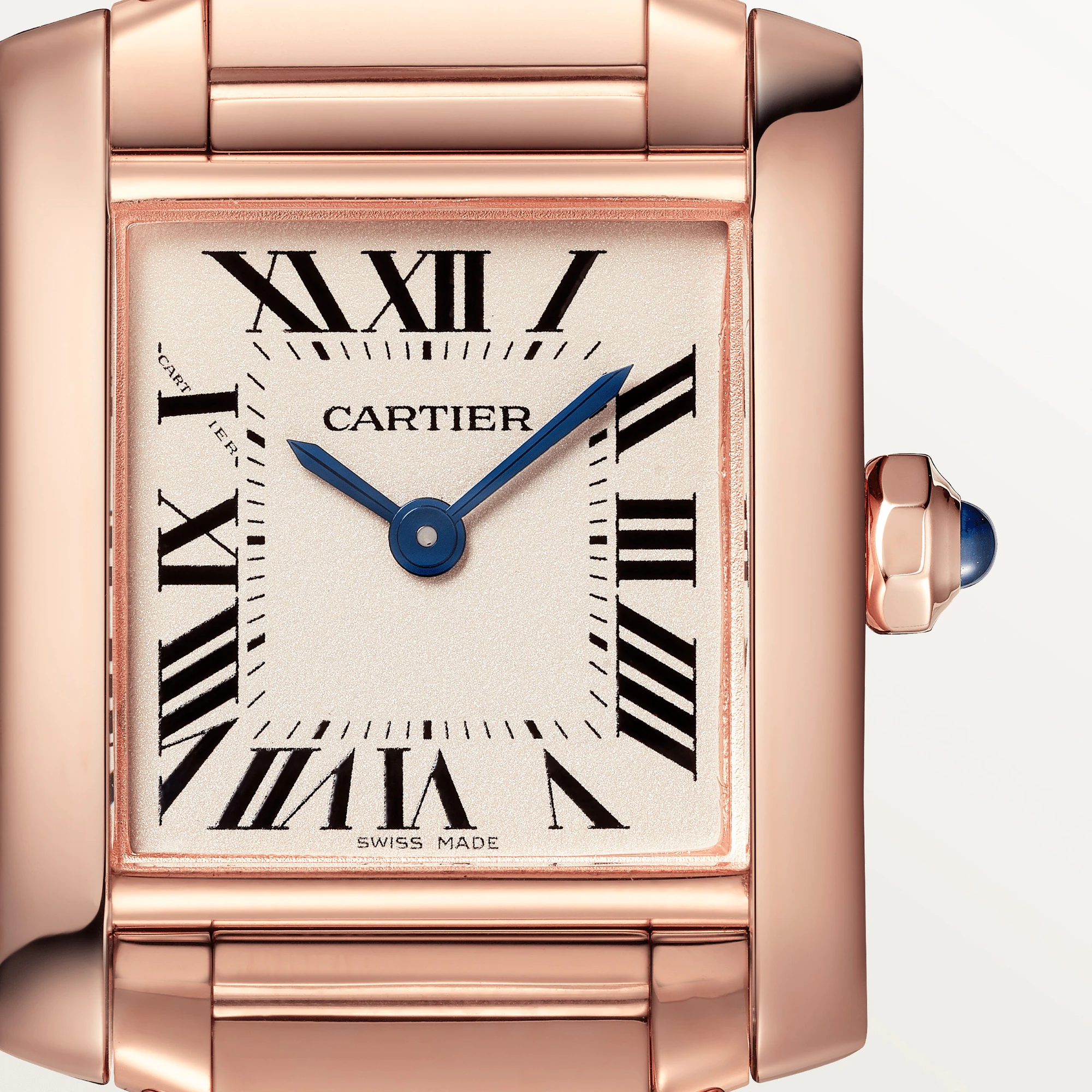 CARTIER Tank Francaise Small Model 18K Rose Gold Ladys Watch, WGTA0029